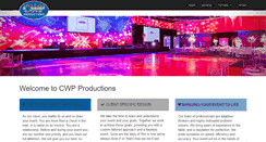 Desktop Screenshot of cwpproductions.com