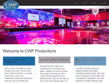 Tablet Screenshot of cwpproductions.com